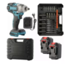 Llave Impacto Inalambrico 2 Baterias Brocas Desatornillador